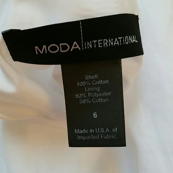 Moda💥 Intl White Halter Dress  Size 6   D017 - Picture 3 of 3